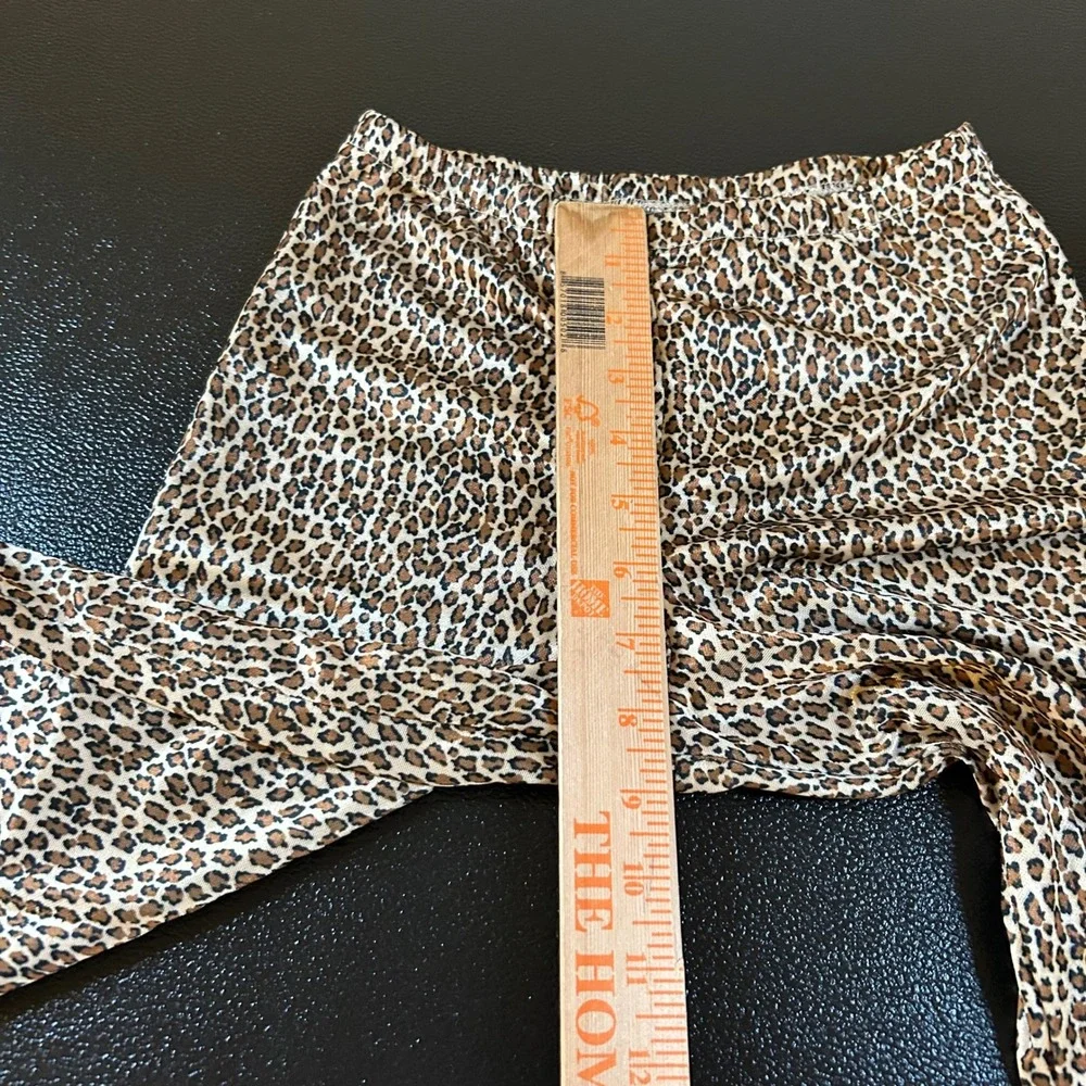 Lillian Vernon Leopard Print‎ Two-Piece Set Spaghetti Strap Top Girls Medium
